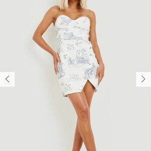 Denim White and Blue Dress